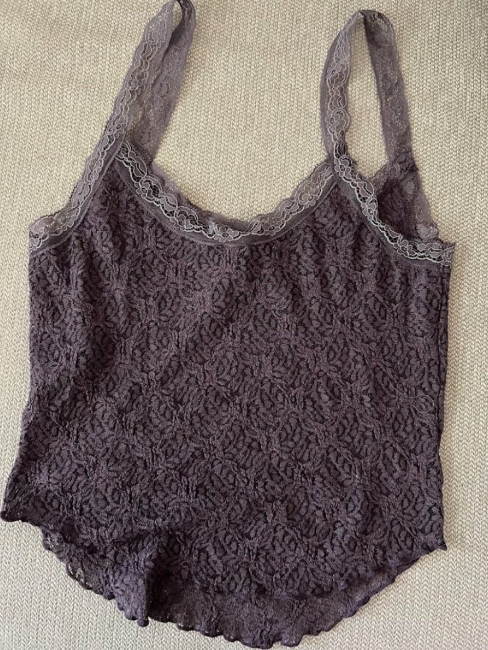 BDG Urban Outfitters Jaida Purple Plum Lace Mesh Tank Top Camisole Size Medium - Picture 5 of 13